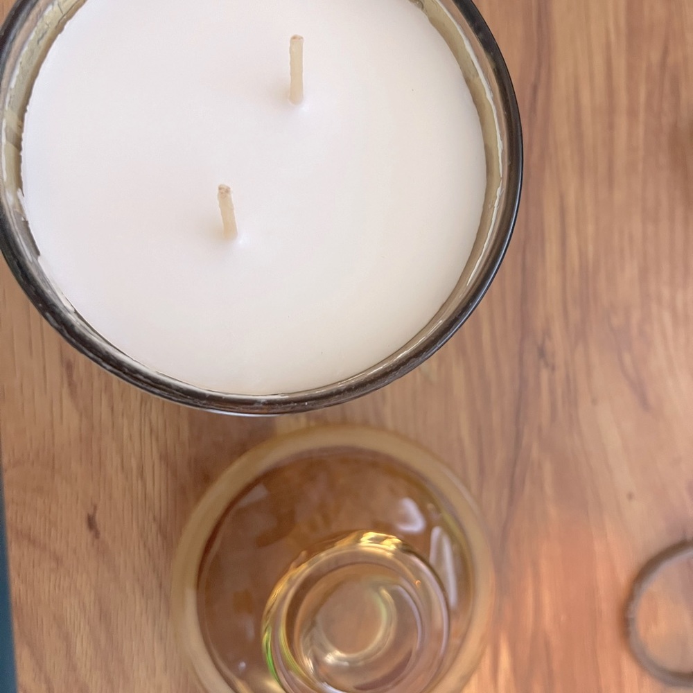 New OpalHouse double wick candle with lid